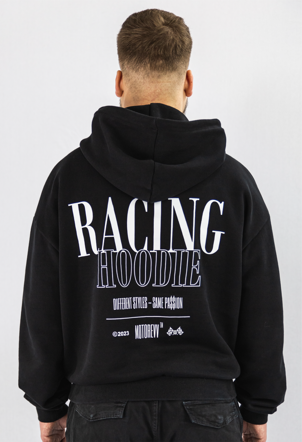 RACING HOODIE BLACK