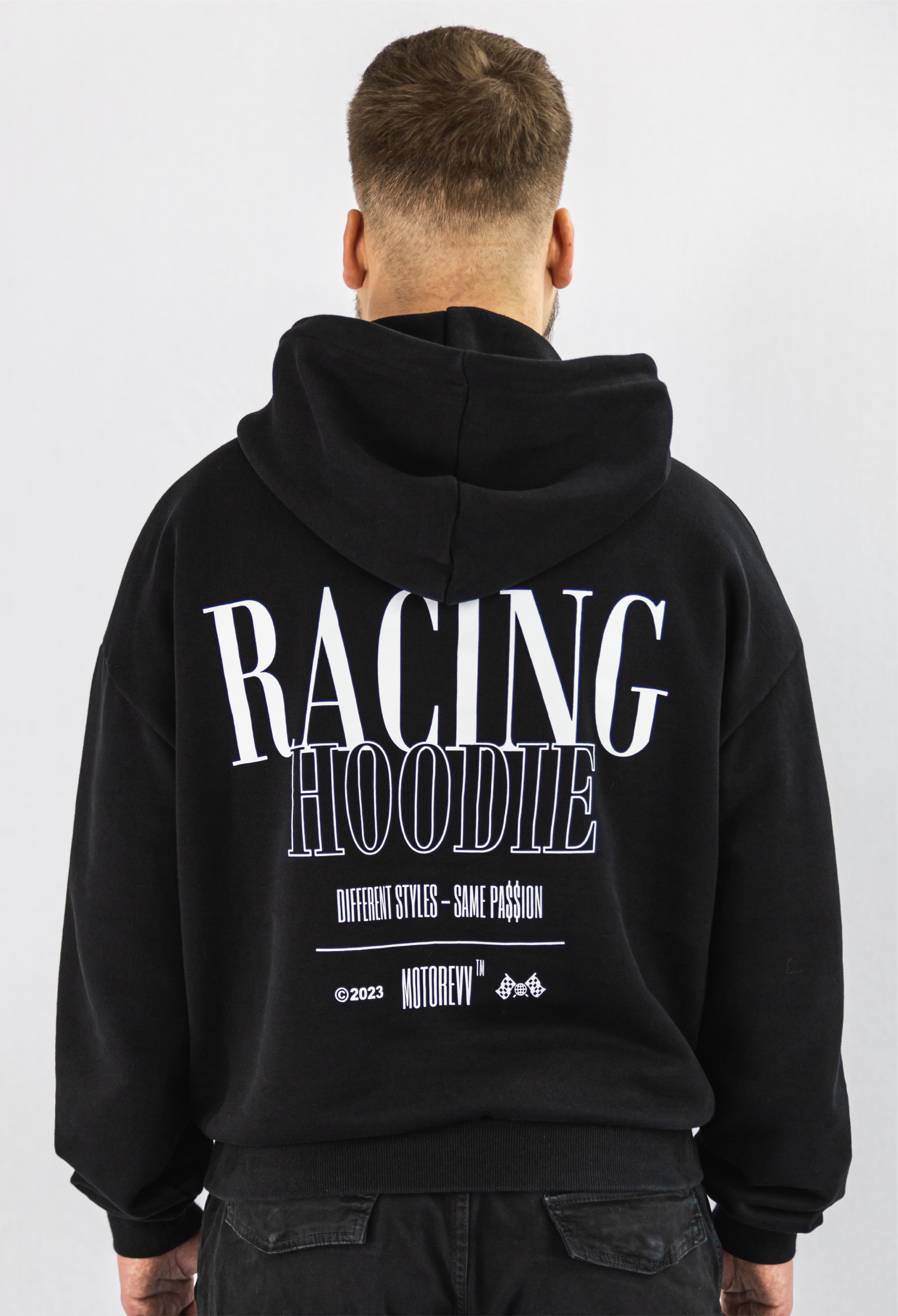 RACING HOODIE BLACK
