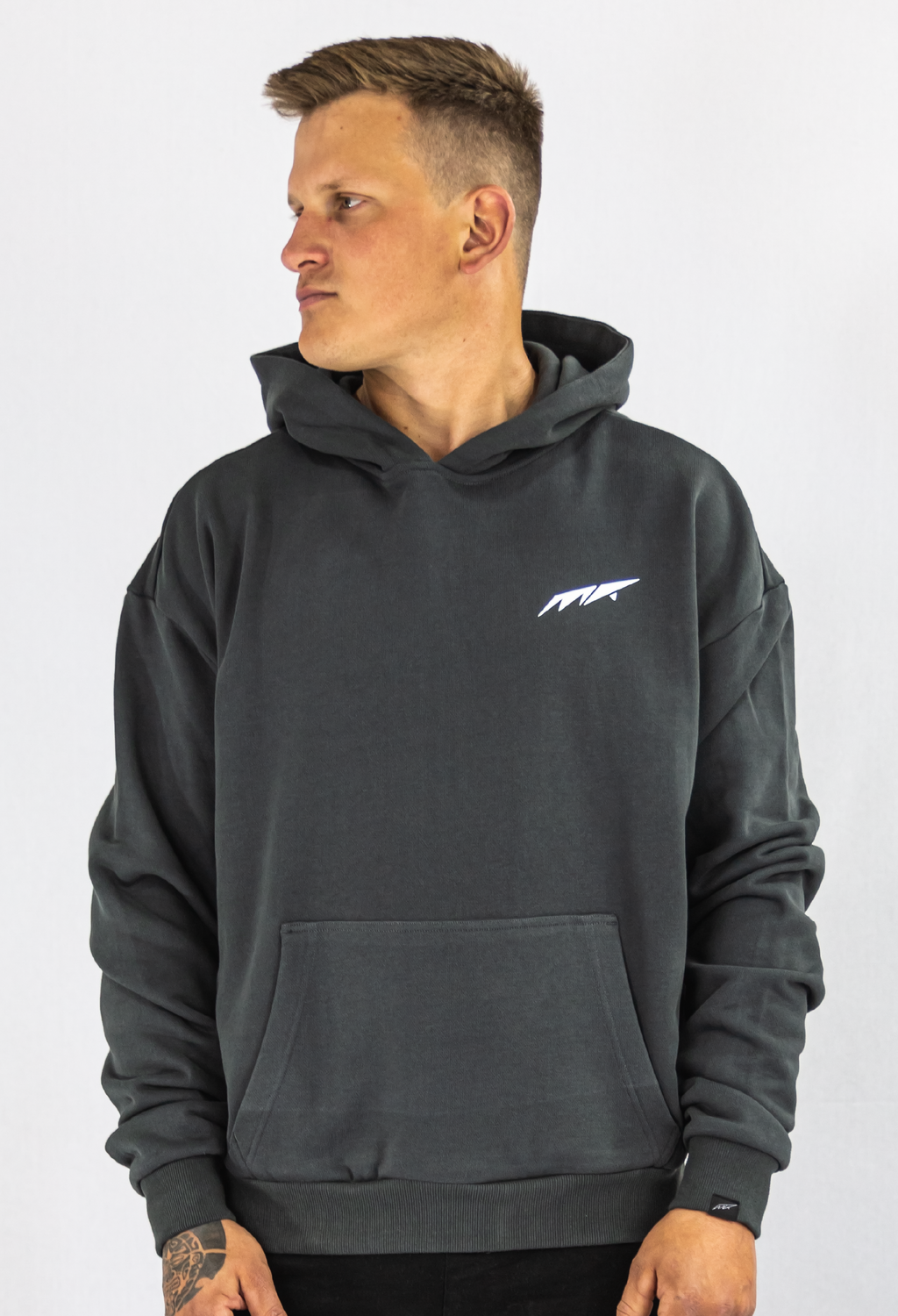 ICON HOODIE STONEGREY