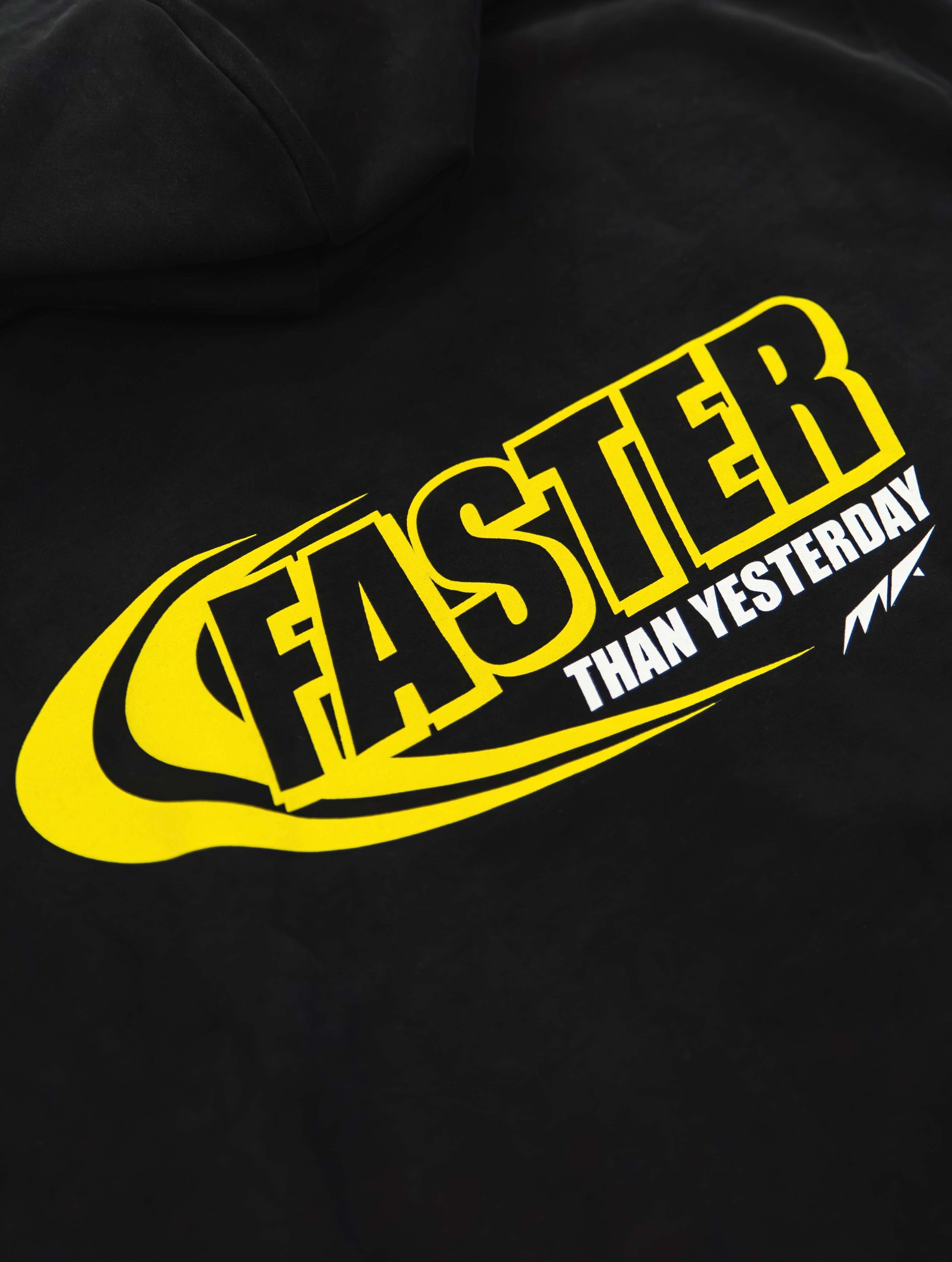 FASTER HOODIE BLACK