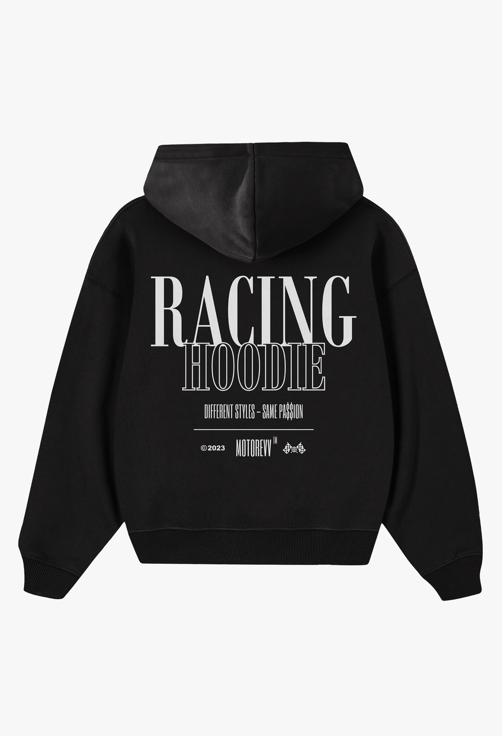 RACING HOODIE BLACK