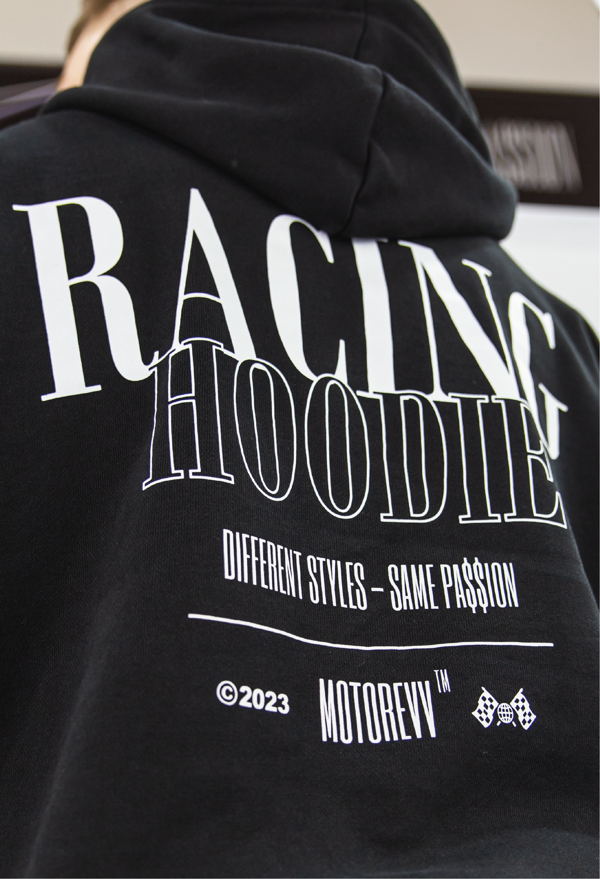 RACING HOODIE BLACK