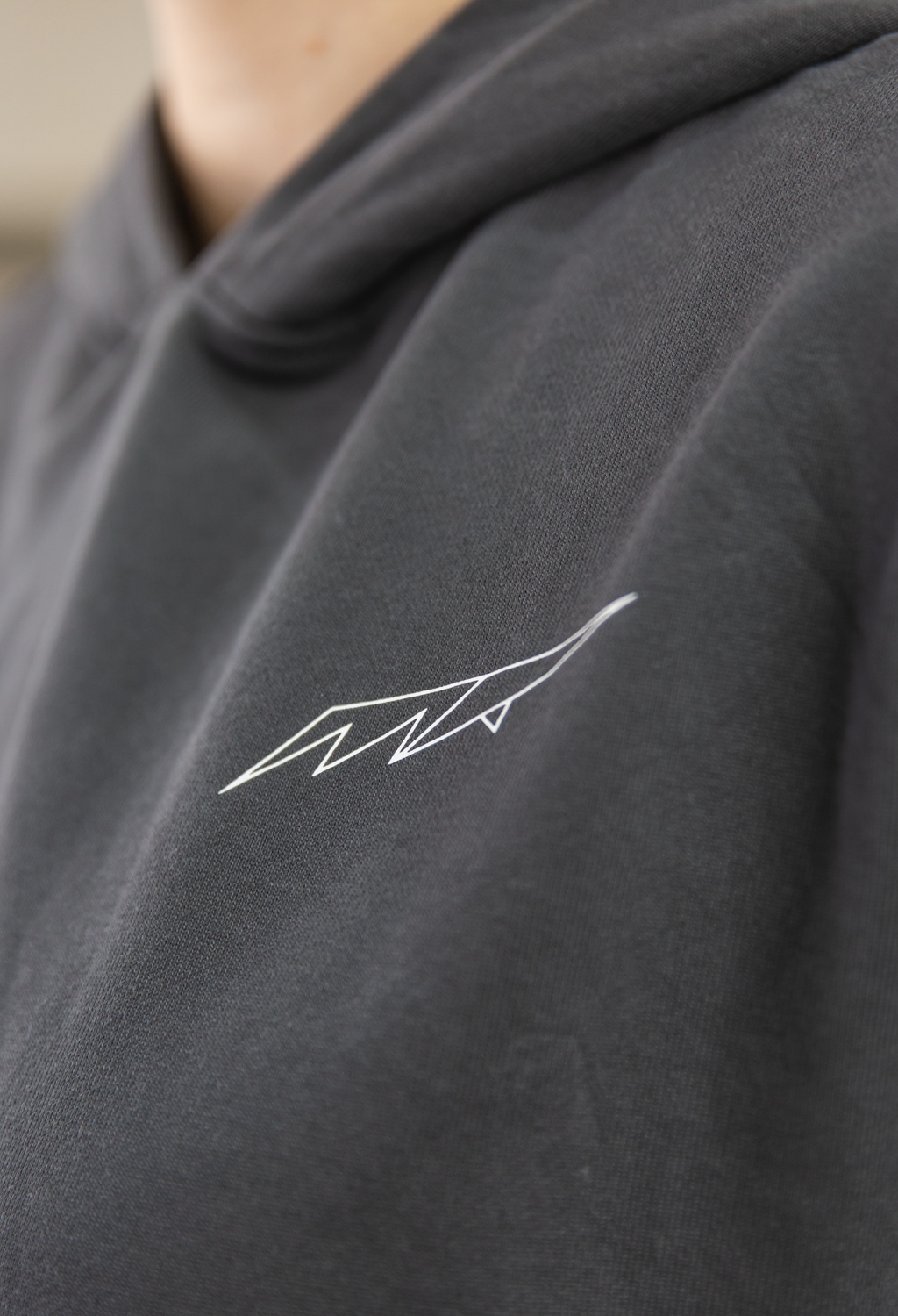 RACING HOODIE STONEGREY